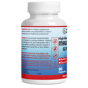 Magnesium Supplement - Supports Muscle Relax, Nerves, & Energy - Stress Relief Support - High Absorption Magnesium Glycinate, 90ct.