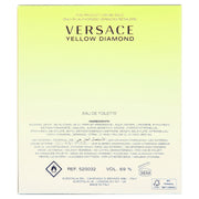 Versace Yellow Diamond Eau De Toilette Spray 3oz – Fresh Floral & Fruity Perfume for Women, Elegant & Bright Scent