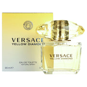 Versace Yellow Diamond Eau De Toilette Spray 3oz – Fresh Floral & Fruity Perfume for Women, Elegant & Bright Scent