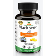 Black Cumin Seed Oil 1000mg - Cold Pressed Capsules with Omega-3 for Joint Health, Immunity, Hair Growth & Antioxidant Support, 90ct