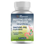 Digestive Enzymes Supplement - Makzyme Pro Enzyme Blend - Support Digestive Health, 60ct