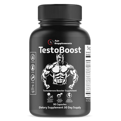 TestoBoost 1700mg - Testosterone Booster Supplement for Men, 60ct