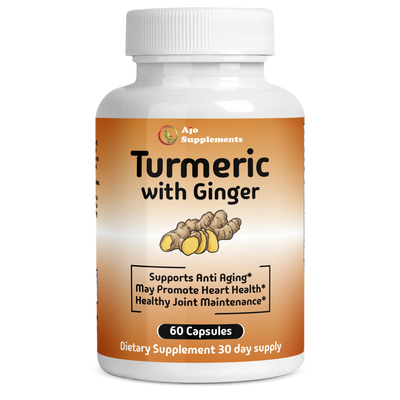 Turmeric Curcumin with Black Pepper & Ginger 655mg - Joint Support Supplement, 60 Capsules for Comfort, Flexibility & Enhanced Absorption.