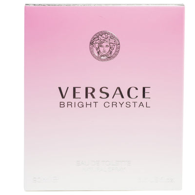 Versace Bright Crystal Eau De Toilette for Women, 3.0 Oz Spray - Refreshing Fragrance with Yuzu, Pomegranate, and Lotus Flower