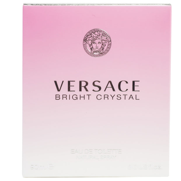 Versace Bright Crystal Eau De Toilette for Women, 3.0 Oz Spray - Refreshing Fragrance with Yuzu, Pomegranate, and Lotus Flower