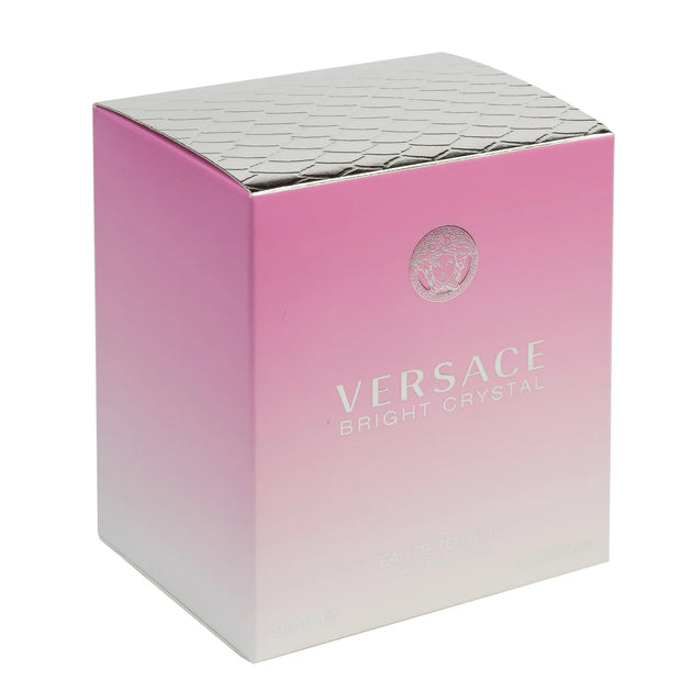 Versace Bright Crystal Eau De Toilette for Women, 3.0 Oz Spray - Refreshing Fragrance with Yuzu, Pomegranate, and Lotus Flower