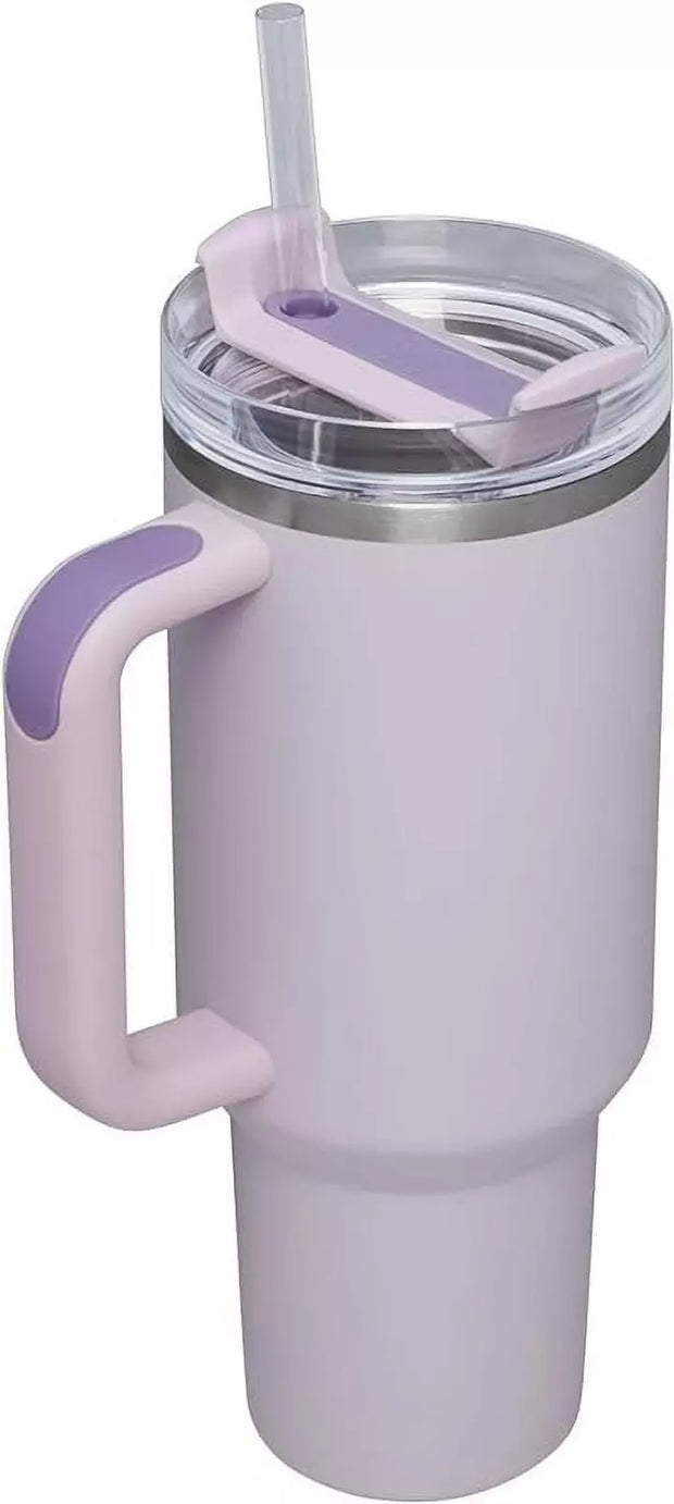 Stanley 40oz H2.0 Quencher Tumbler - Orchid Matte Finish, Durable, Spill-Proof, Ice-Cold 12 Hours, Hot 7 Hours, with Handle & Straw