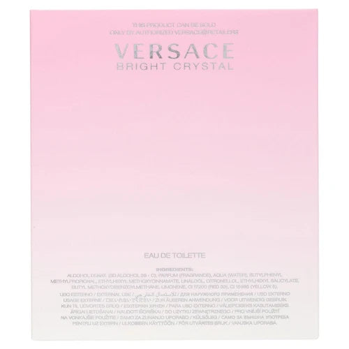 Versace Bright Crystal 6.7oz Women's Eau de Toilette – Refreshing, Light & Airy Fragrance for Everyday Wear